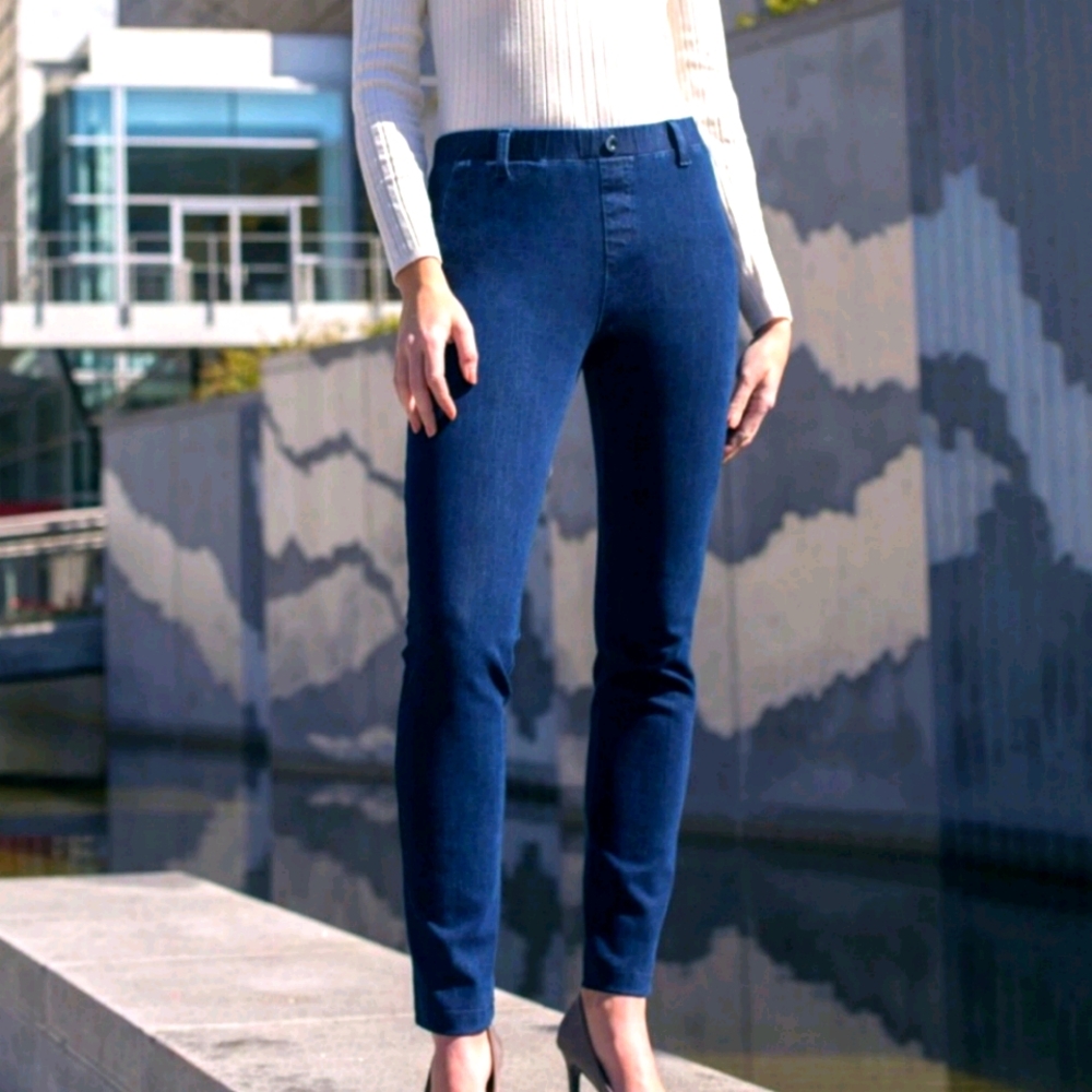 Betabrand skinny denim yoga pants NWOT